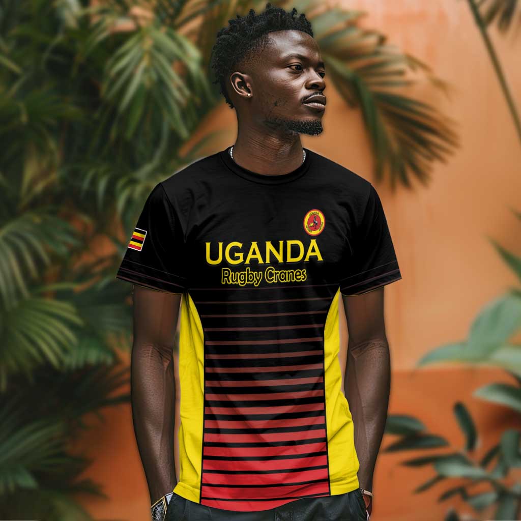Jamhuri ya Uganda Rugby Custom T shirt Go Champions Cranes