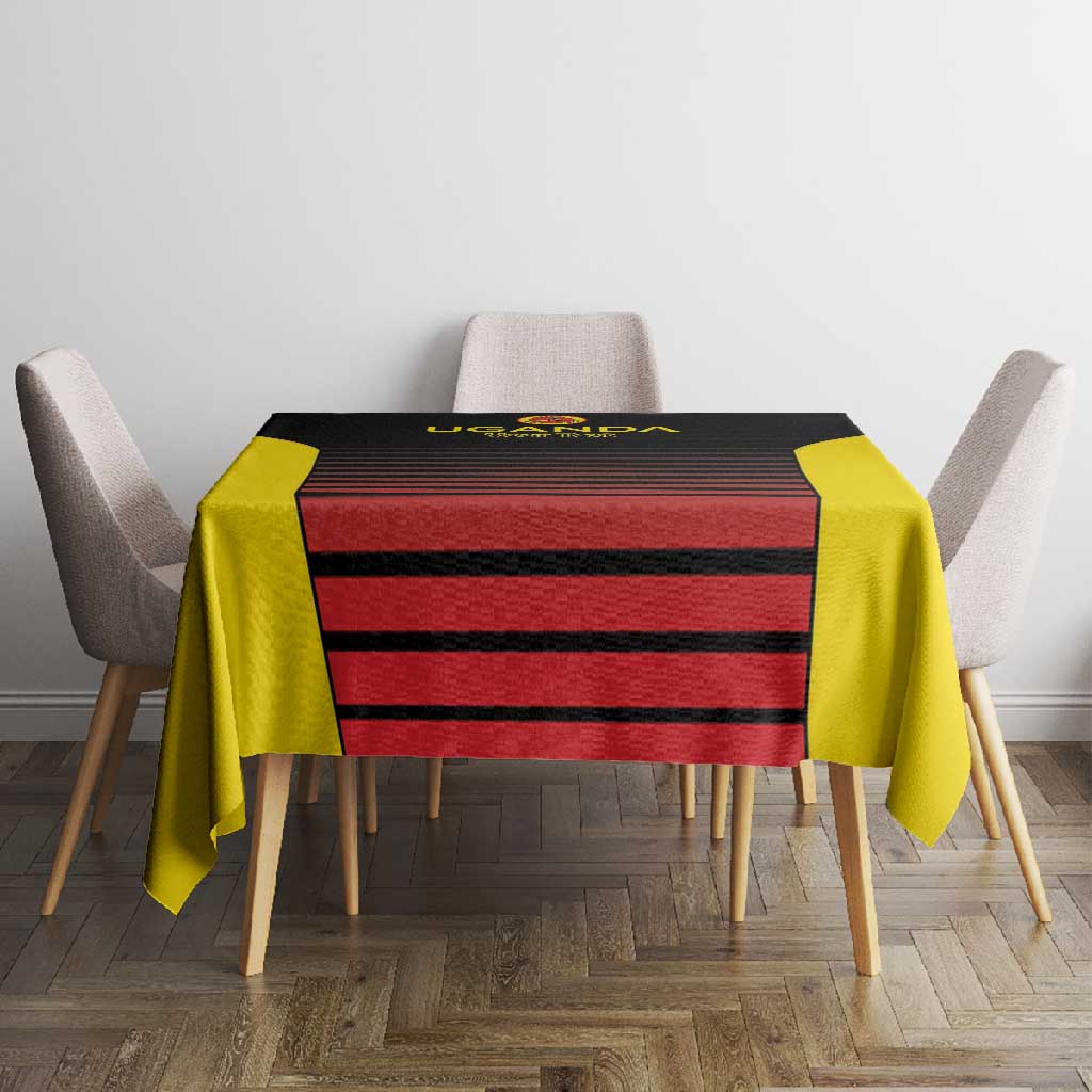 Jamhuri ya Uganda Rugby Custom Tablecloth Go Champions Cranes