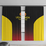Jamhuri ya Uganda Rugby Custom Window Curtain Go Champions Cranes