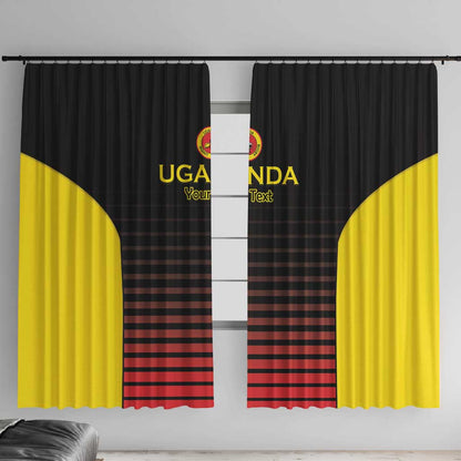 Jamhuri ya Uganda Rugby Custom Window Curtain Go Champions Cranes