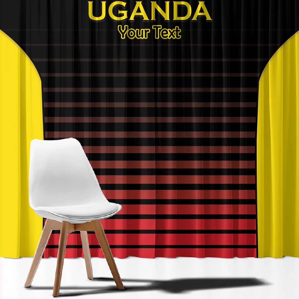 Jamhuri ya Uganda Rugby Custom Window Curtain Go Champions Cranes