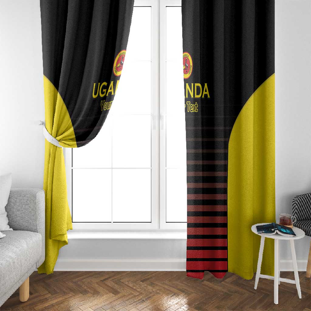 Jamhuri ya Uganda Rugby Custom Window Curtain Go Champions Cranes