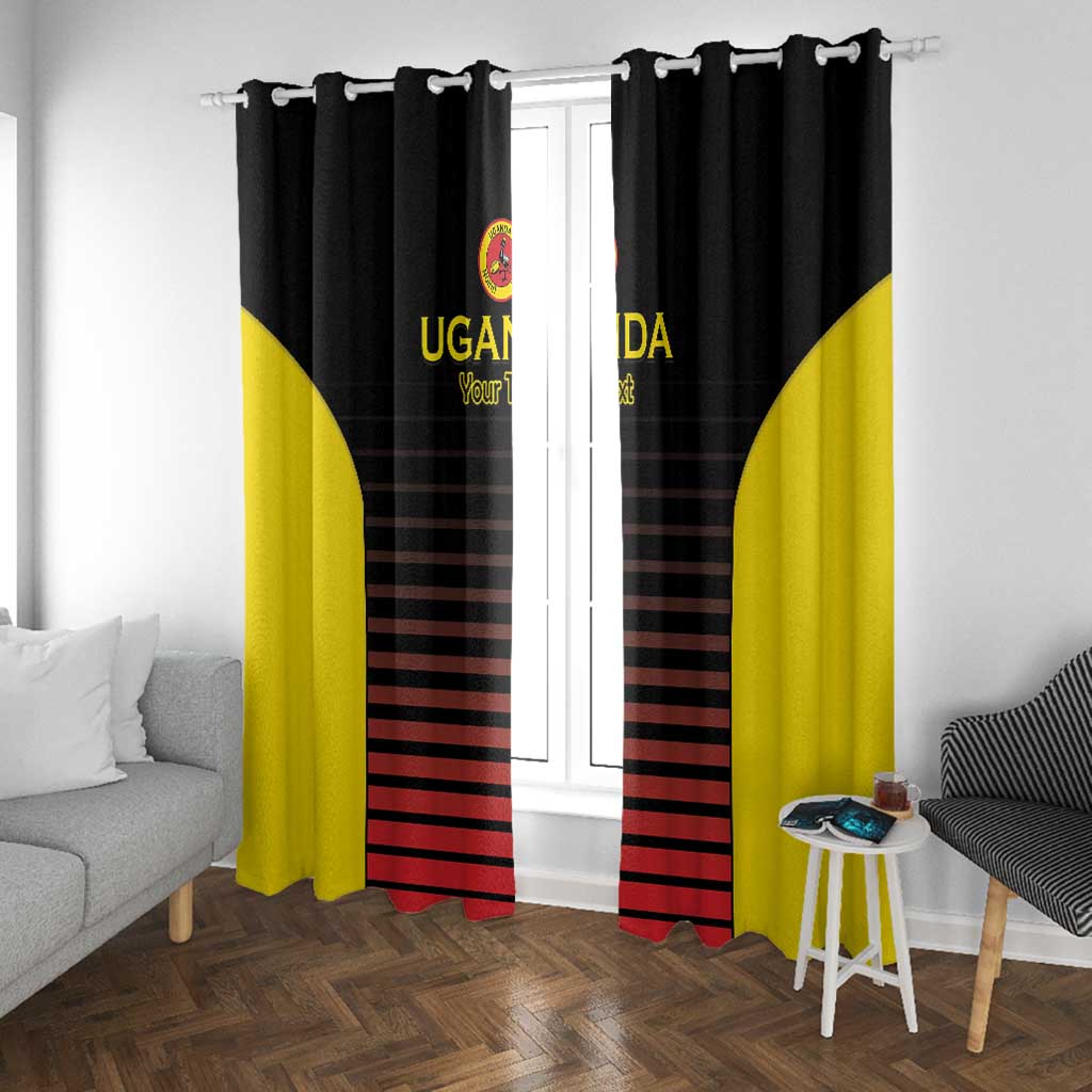 Jamhuri ya Uganda Rugby Custom Window Curtain Go Champions Cranes