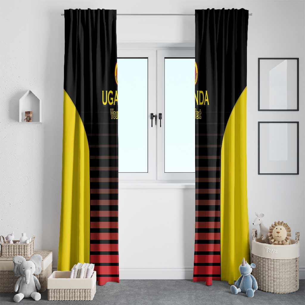 Jamhuri ya Uganda Rugby Custom Window Curtain Go Champions Cranes