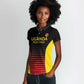 Jamhuri ya Uganda Rugby Custom Women Polo Shirt Go Champions Cranes