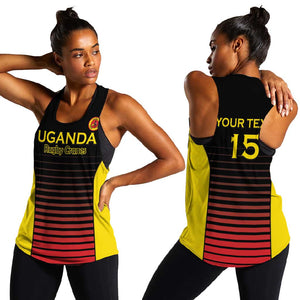 Jamhuri ya Uganda Rugby Custom Women Racerback Tank Go Champions Cranes
