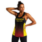Jamhuri ya Uganda Rugby Custom Women Racerback Tank Go Champions Cranes