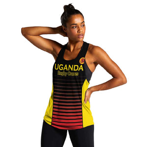 Jamhuri ya Uganda Rugby Custom Women Racerback Tank Go Champions Cranes