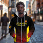 Jamhuri ya Uganda Rugby Custom Zip Hoodie Go Champions Cranes
