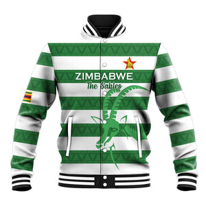 Nyika yeZimbabwe Rugby Custom Baseball Jacket Come On Sables