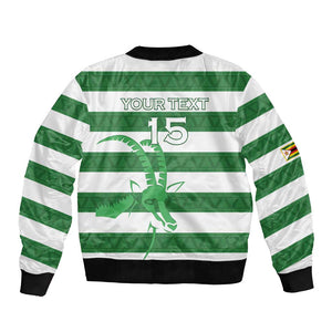 Nyika yeZimbabwe Rugby Custom Bomber Jacket Come On Sables