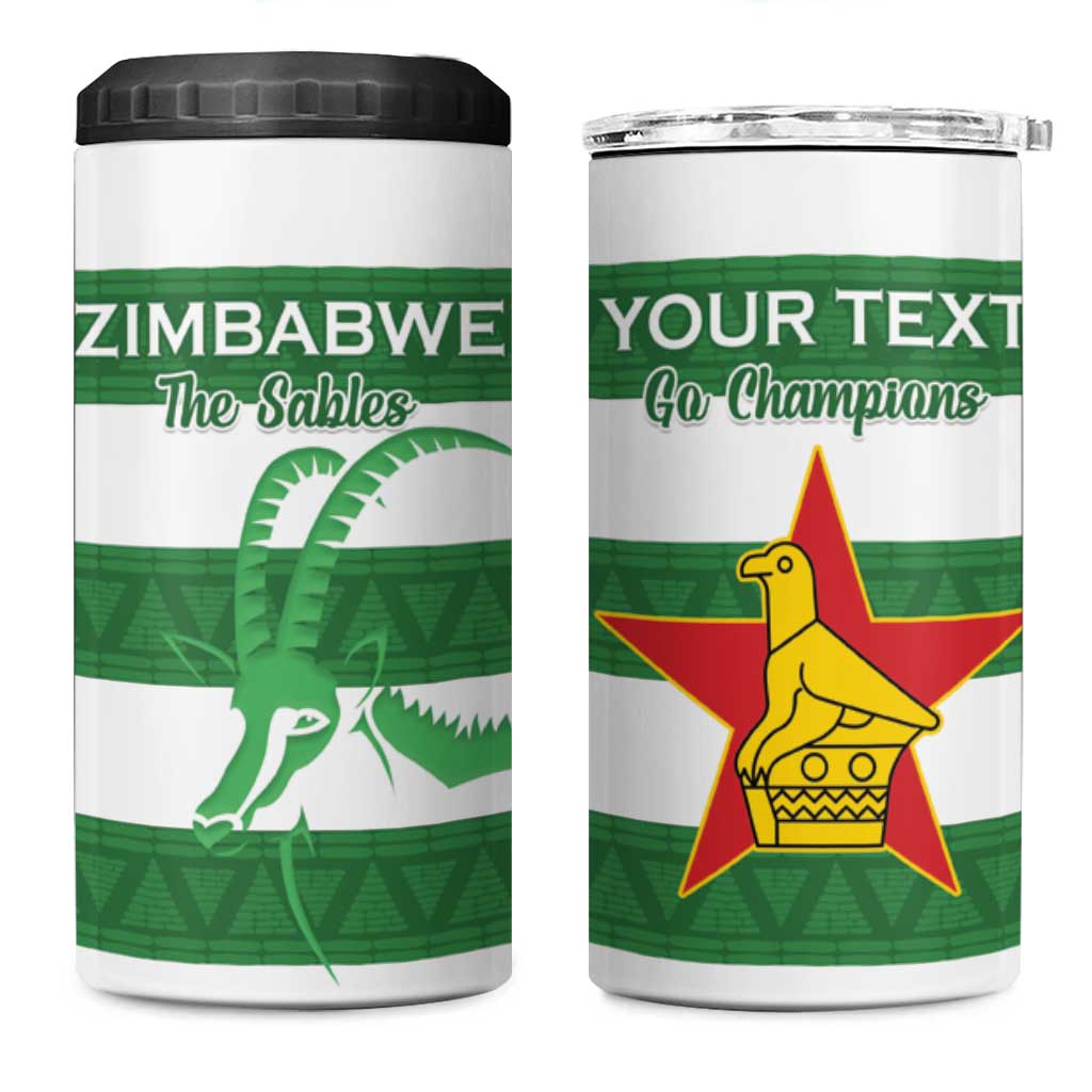 Nyika yeZimbabwe Rugby Custom 4 in 1 Can Cooler Tumbler Come On Sables