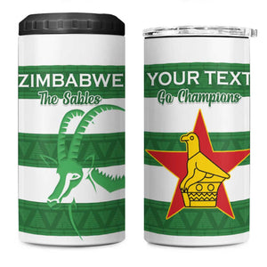 Nyika yeZimbabwe Rugby Custom 4 in 1 Can Cooler Tumbler Come On Sables