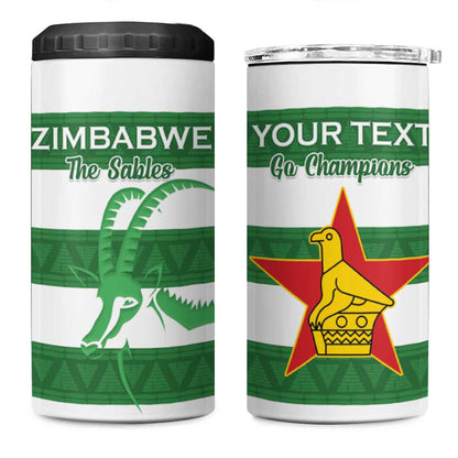 Nyika yeZimbabwe Rugby Custom 4 in 1 Can Cooler Tumbler Come On Sables