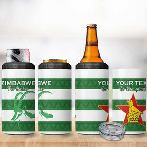 Nyika yeZimbabwe Rugby Custom 4 in 1 Can Cooler Tumbler Come On Sables
