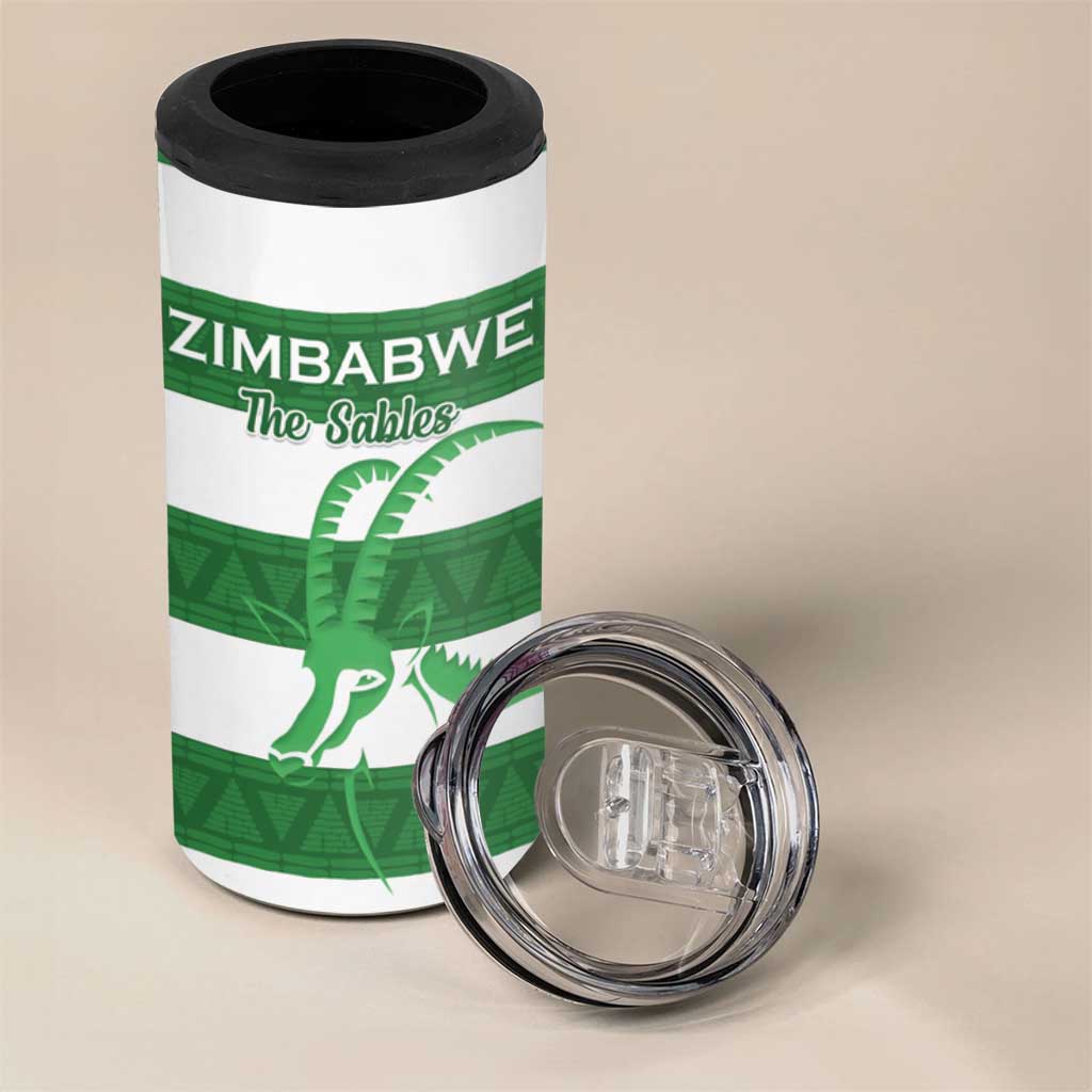 Nyika yeZimbabwe Rugby Custom 4 in 1 Can Cooler Tumbler Come On Sables