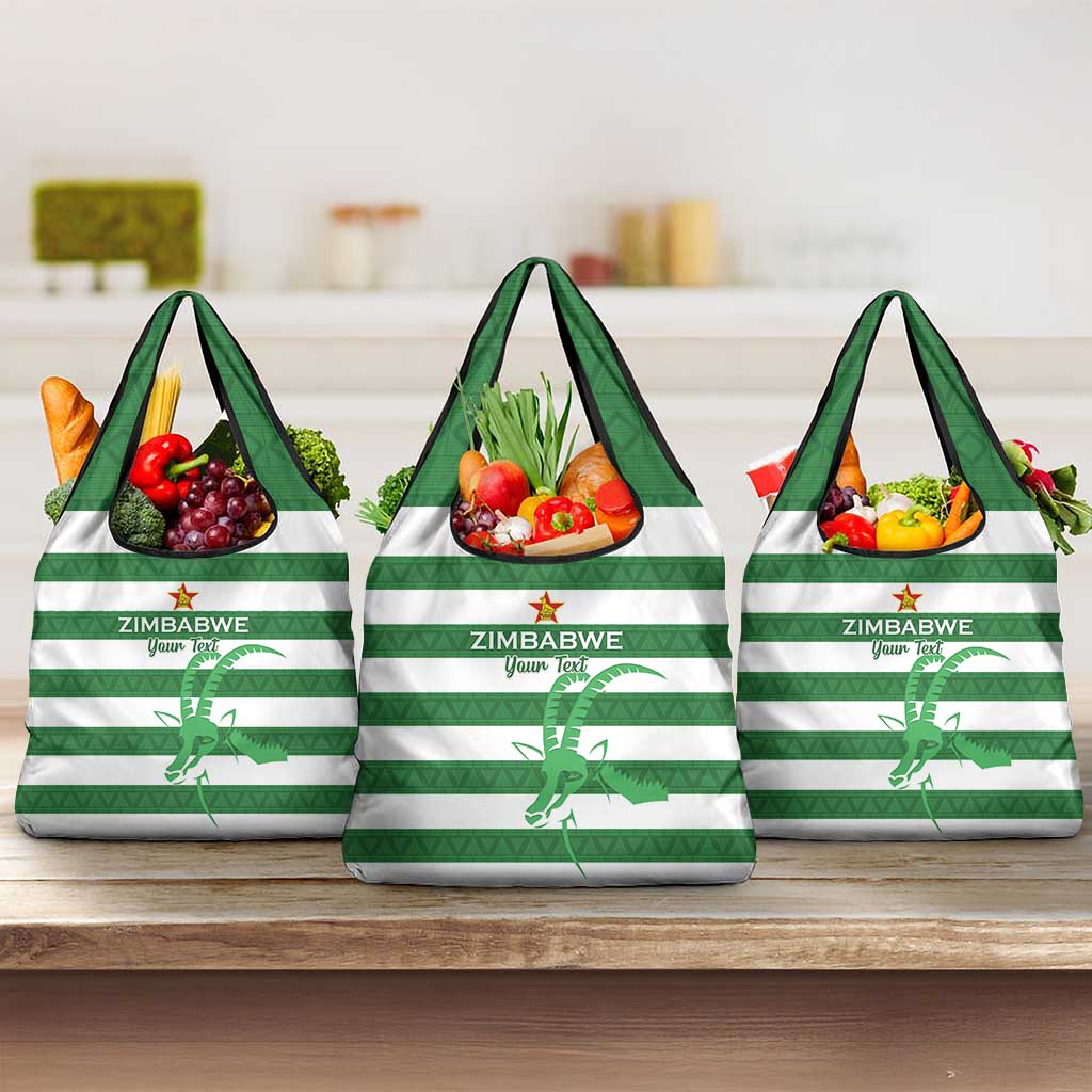 Nyika yeZimbabwe Rugby Custom Grocery Bag Come On Sables