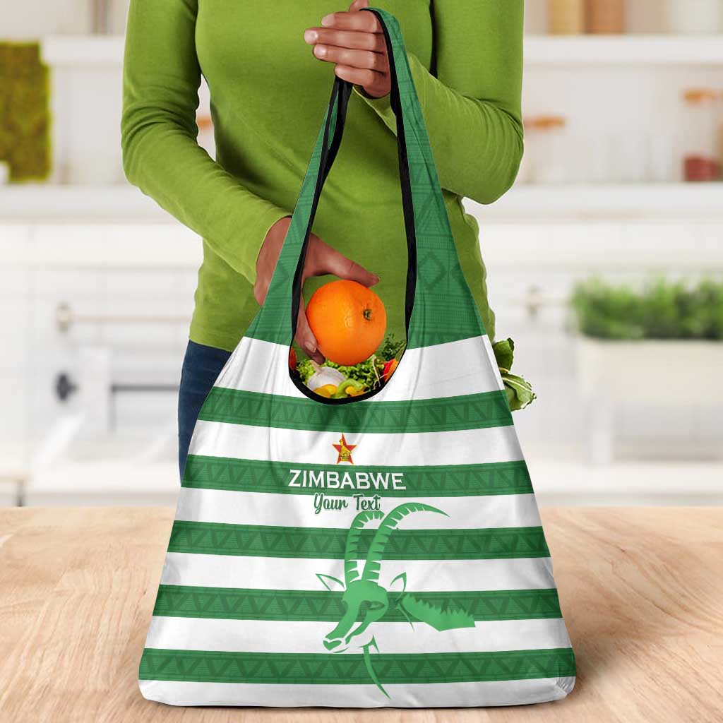 Nyika yeZimbabwe Rugby Custom Grocery Bag Come On Sables