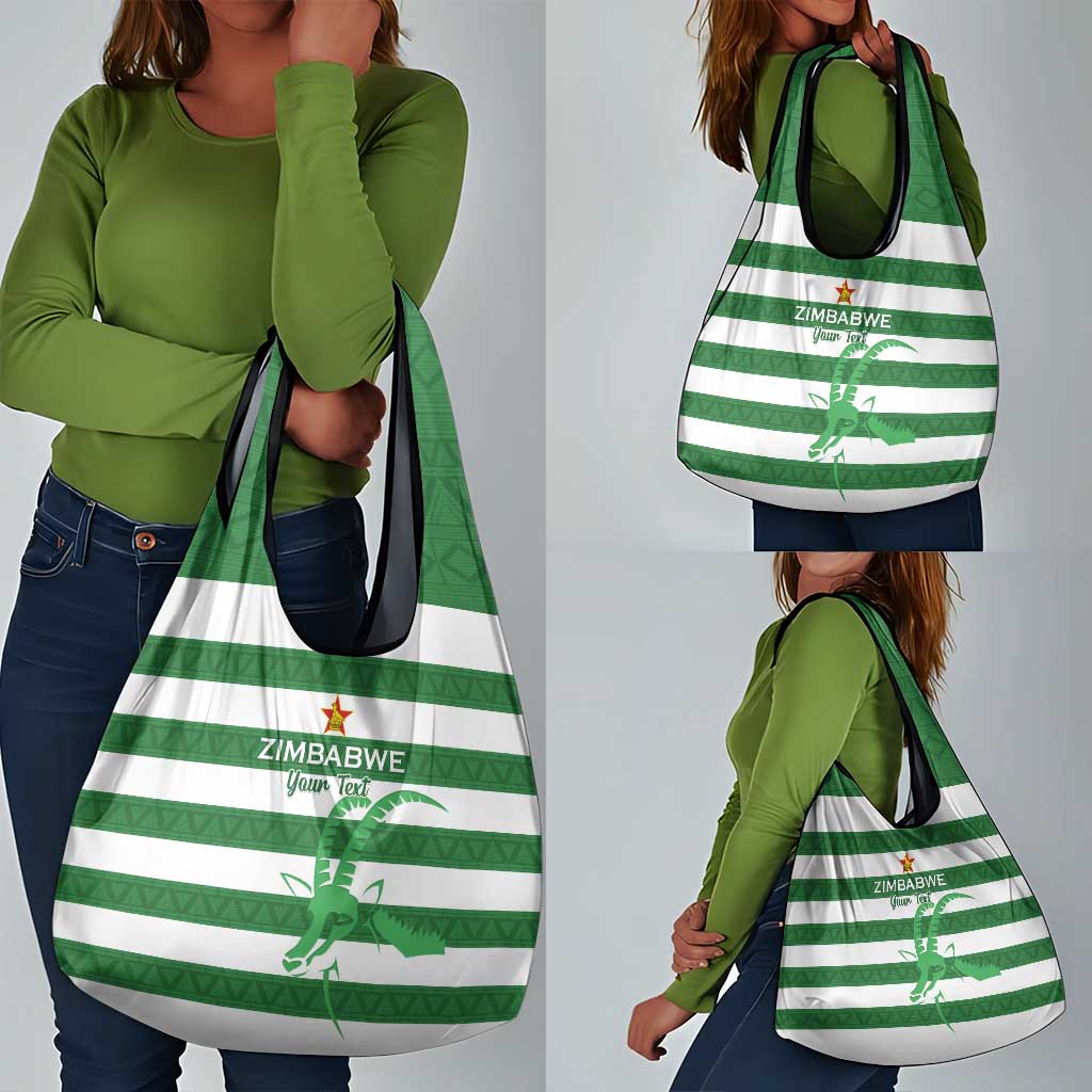 Nyika yeZimbabwe Rugby Custom Grocery Bag Come On Sables