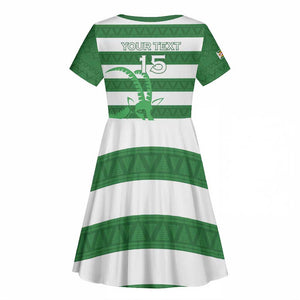 Nyika yeZimbabwe Rugby Custom Kid Short Sleeve Dress Come On Sables