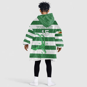 Nyika yeZimbabwe Rugby Custom Kid Wearable Blanket Hoodie Come On Sables