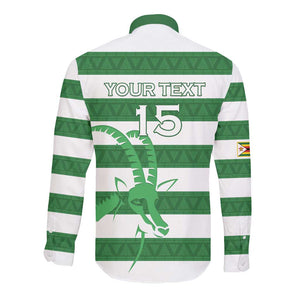 Nyika yeZimbabwe Rugby Custom Long Sleeve Button Shirt Come On Sables