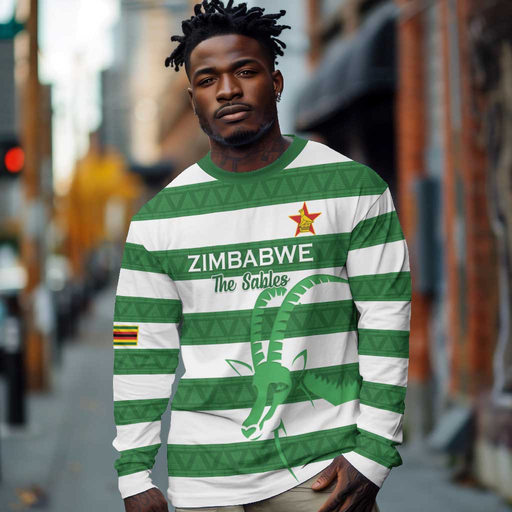 Nyika yeZimbabwe Rugby Custom Long Sleeve Shirt Come On Sables