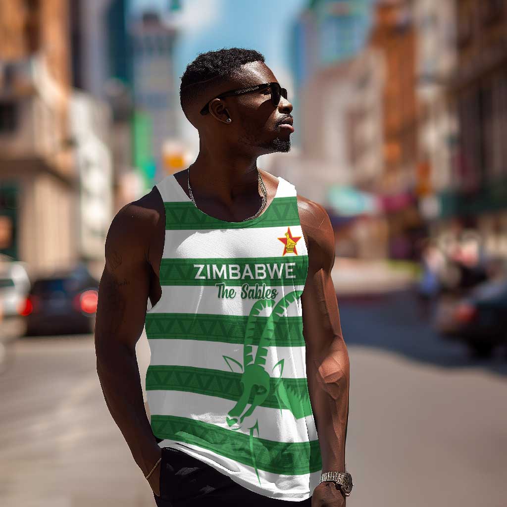 Nyika yeZimbabwe Rugby Custom Men Tank Top Come On Sables