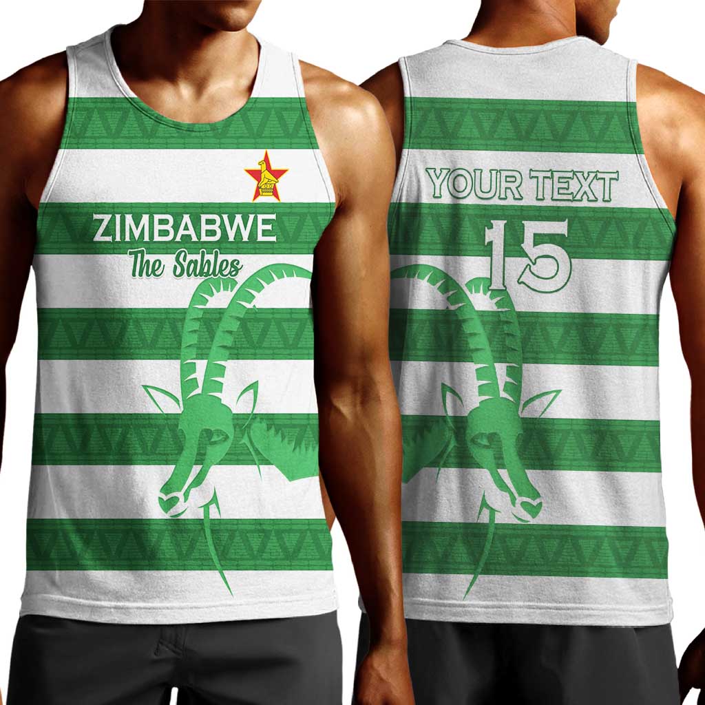 Nyika yeZimbabwe Rugby Custom Men Tank Top Come On Sables