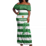 Nyika yeZimbabwe Rugby Custom Off Shoulder Maxi Dress Come On Sables