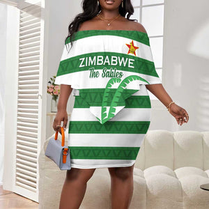 Nyika yeZimbabwe Rugby Custom Off Shoulder Short Dress Come On Sables