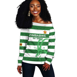 Nyika yeZimbabwe Rugby Custom Off Shoulder Sweater Come On Sables