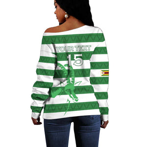 Nyika yeZimbabwe Rugby Custom Off Shoulder Sweater Come On Sables