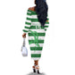 Nyika yeZimbabwe Rugby Custom Off The Shoulder Long Sleeve Dress Come On Sables