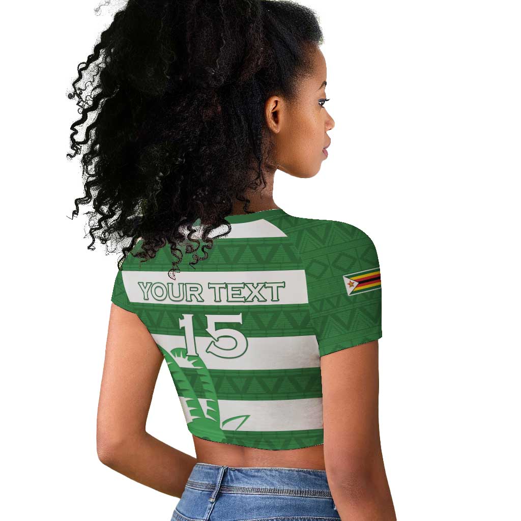 Nyika yeZimbabwe Rugby Custom Raglan Cropped T shirt Come On Sables