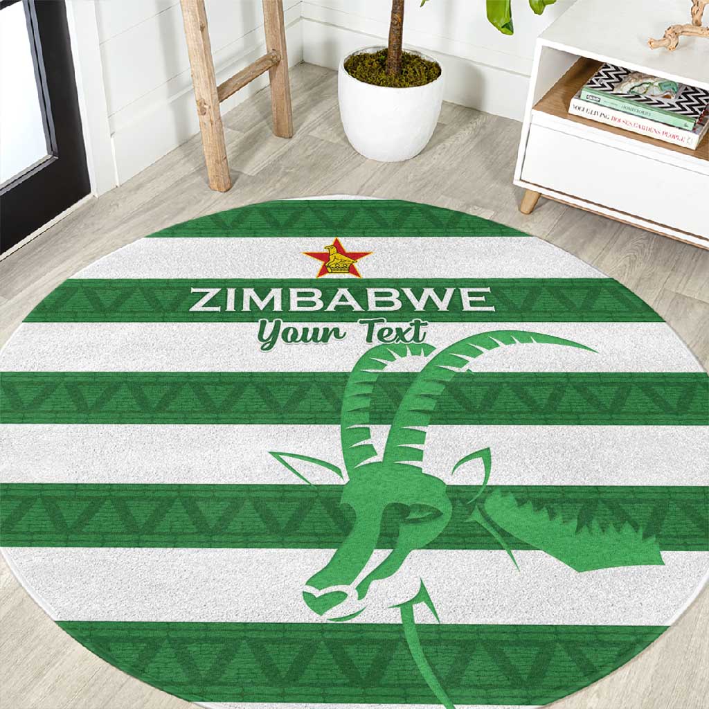 Nyika yeZimbabwe Rugby Custom Round Carpet Come On Sables