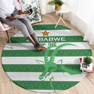 Nyika yeZimbabwe Rugby Custom Round Carpet Come On Sables