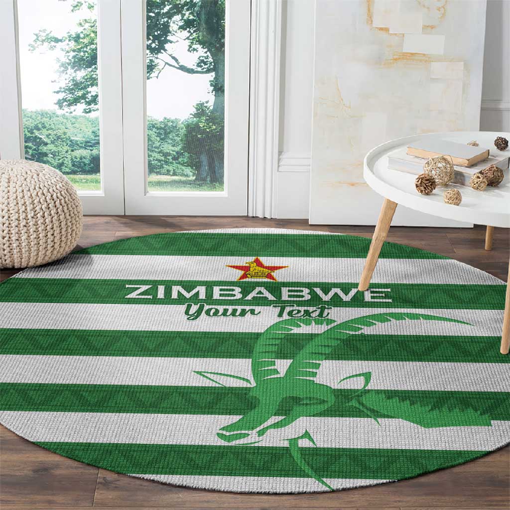 Nyika yeZimbabwe Rugby Custom Round Carpet Come On Sables