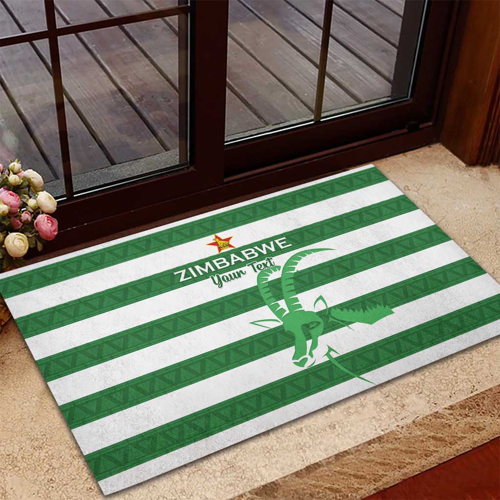 Nyika yeZimbabwe Rugby Custom Rubber Doormat Come On Sables