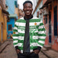 Nyika yeZimbabwe Rugby Custom Sleeve Zip Bomber Jacket Come On Sables