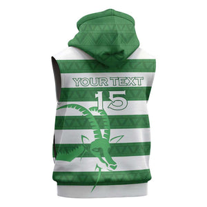 Nyika yeZimbabwe Rugby Custom Sleeveless Hoodie Come On Sables - African Pride