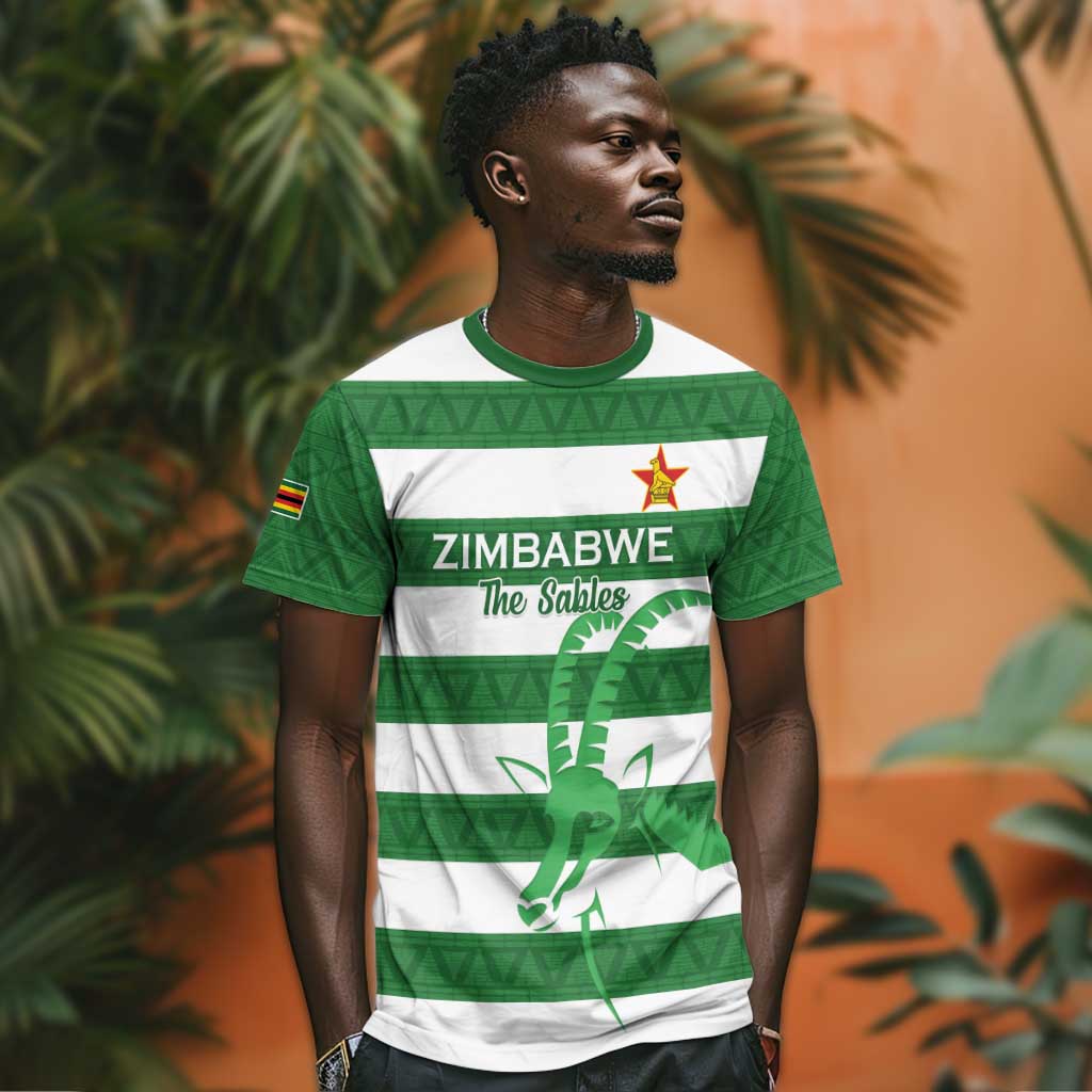Nyika yeZimbabwe Rugby Custom T shirt Come On Sables