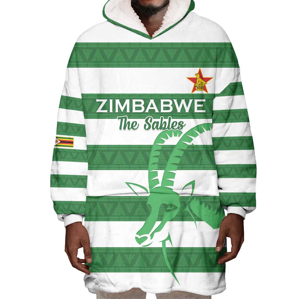 Nyika yeZimbabwe Rugby Custom Wearable Blanket Hoodie Come On Sables