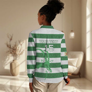 Nyika yeZimbabwe Rugby Custom Women Casual Shirt Come On Sables