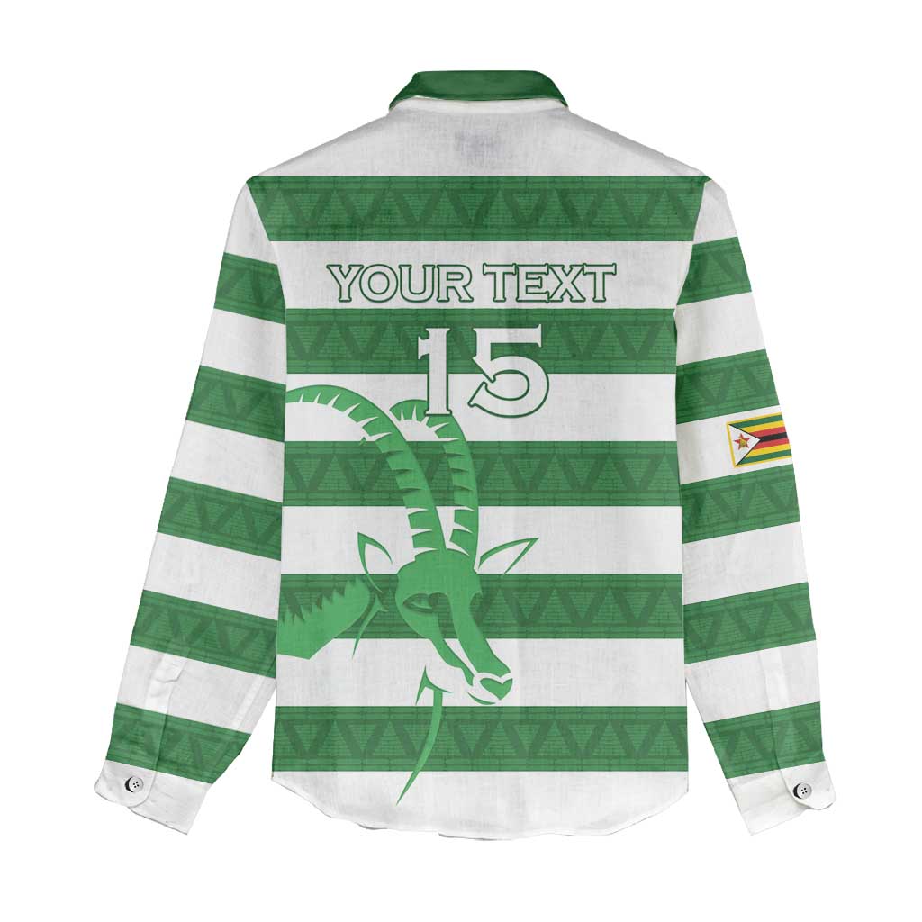 Nyika yeZimbabwe Rugby Custom Women Casual Shirt Come On Sables