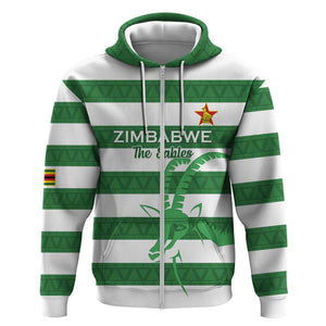 Nyika yeZimbabwe Rugby Custom Zip Hoodie Come On Sables