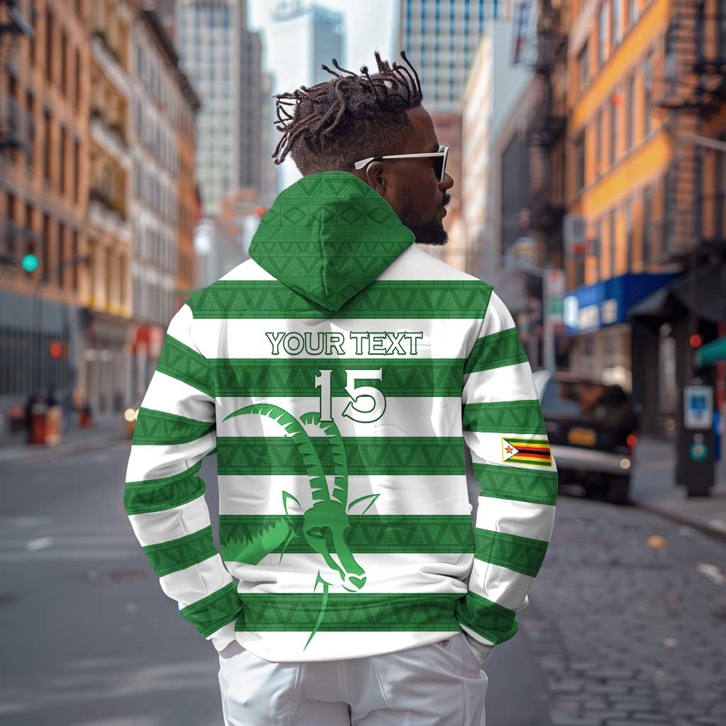 Nyika yeZimbabwe Rugby Custom Zip Hoodie Come On Sables