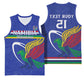 Namibia Rugby Custom Basketball Jersey African Fish Eagle - Flag Colors - African Pride