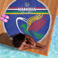 Namibia Rugby Custom Beach Blanket African Fish Eagle - Flag Colors