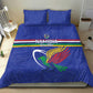 Namibia Rugby Custom Bedding Set African Fish Eagle - Flag Colors